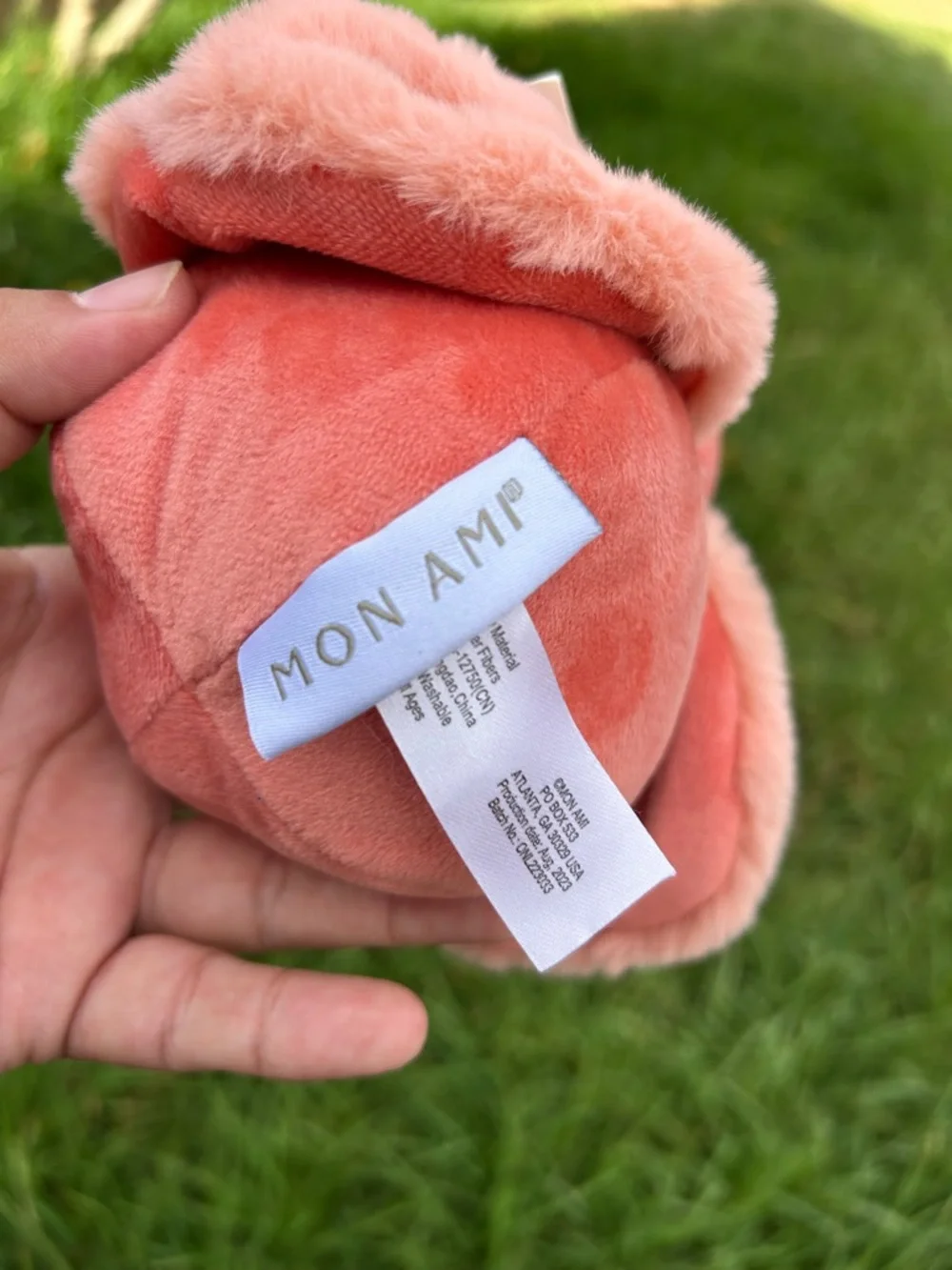 Mon Ami designs Pink Plush Ladybug Soft Cuddly Toy for Kids with chime
